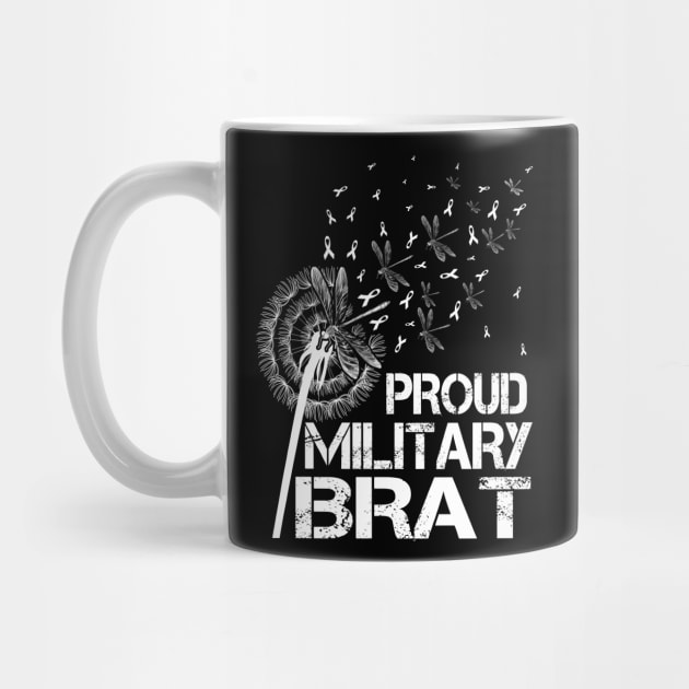 Proud Military Brat Military Child Month Purple Up Dandelion by eyelashget